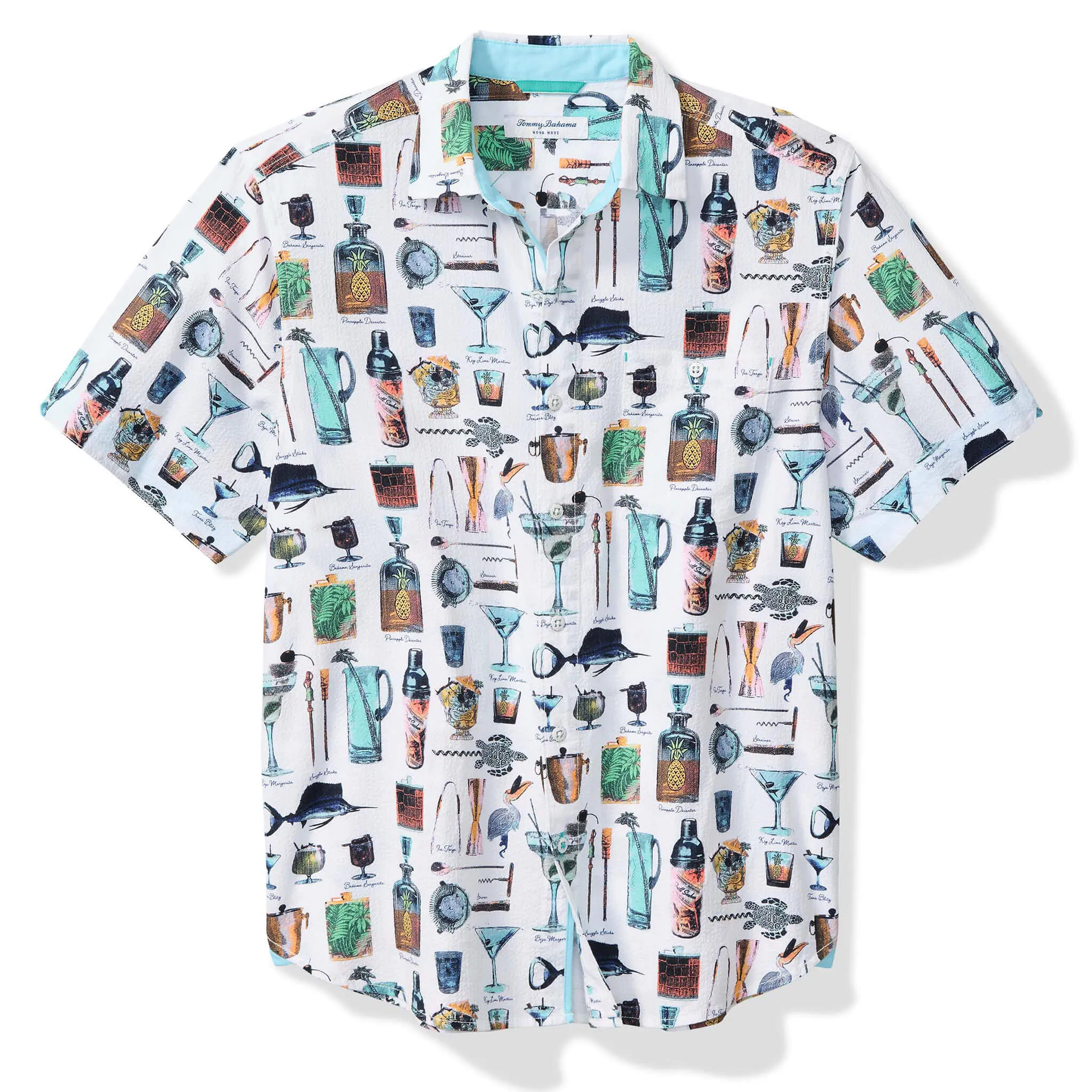 Tommy Bahama Men's Nova Wave Well Stocked Camp Shirt - White Tommy Bahama Clothing