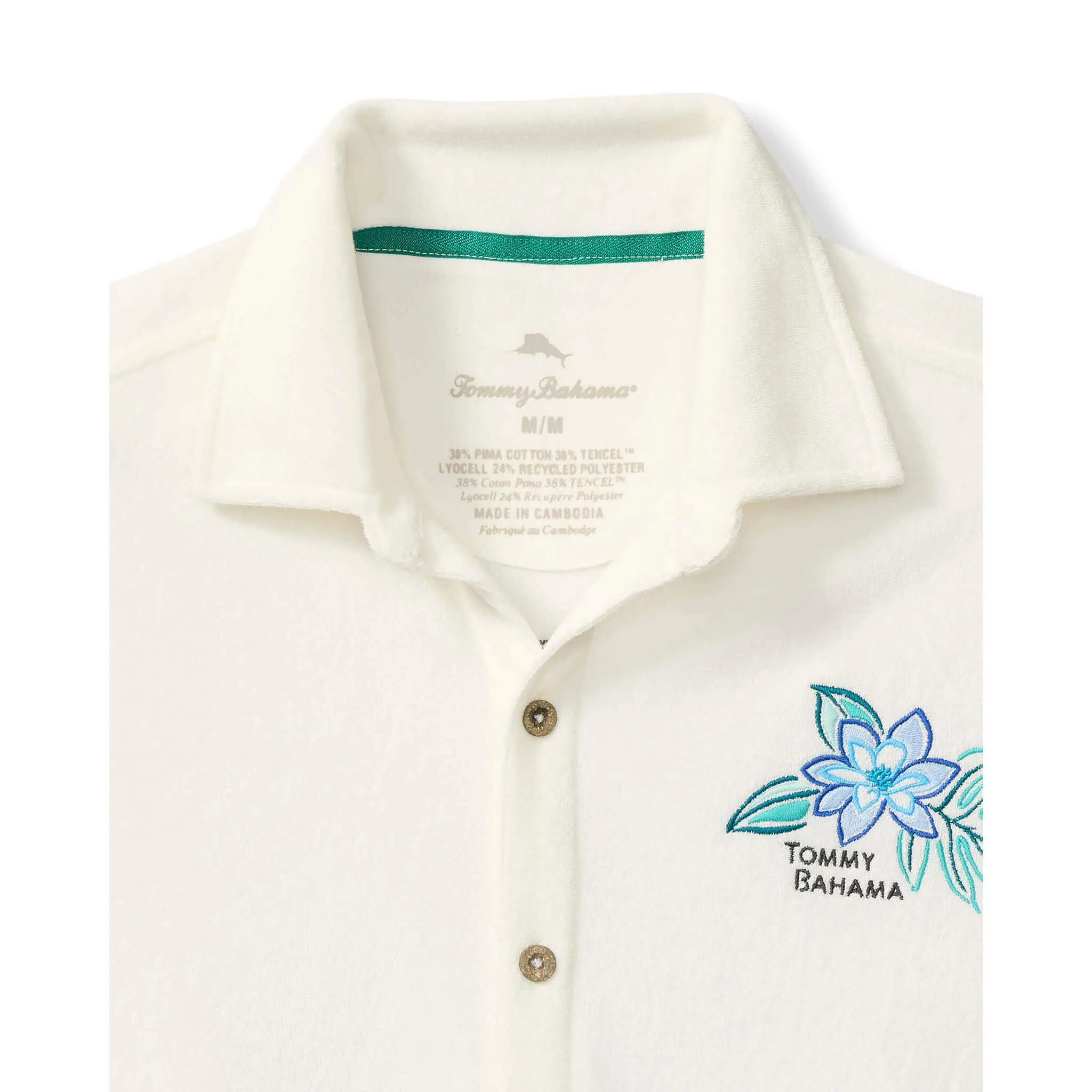 Tommy Bahama Men's Poolside Toucan Terry Camp Shirt - Continental Tommy Bahama Clothing