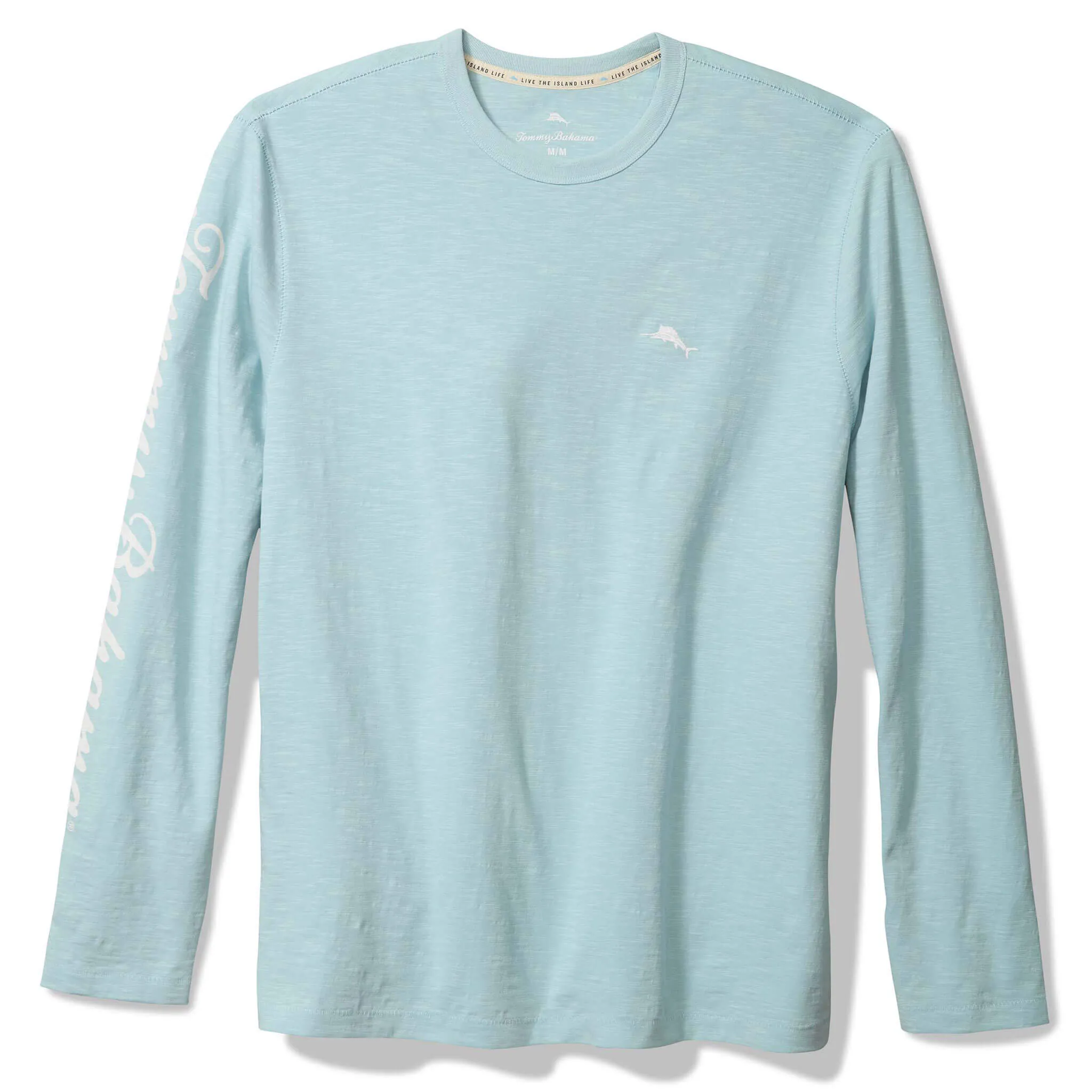 Tommy Bahama Men's Red White And Bloom Lux Long Sleeve T-Shirt - Blue Whisper Tommy Bahama Clothing
