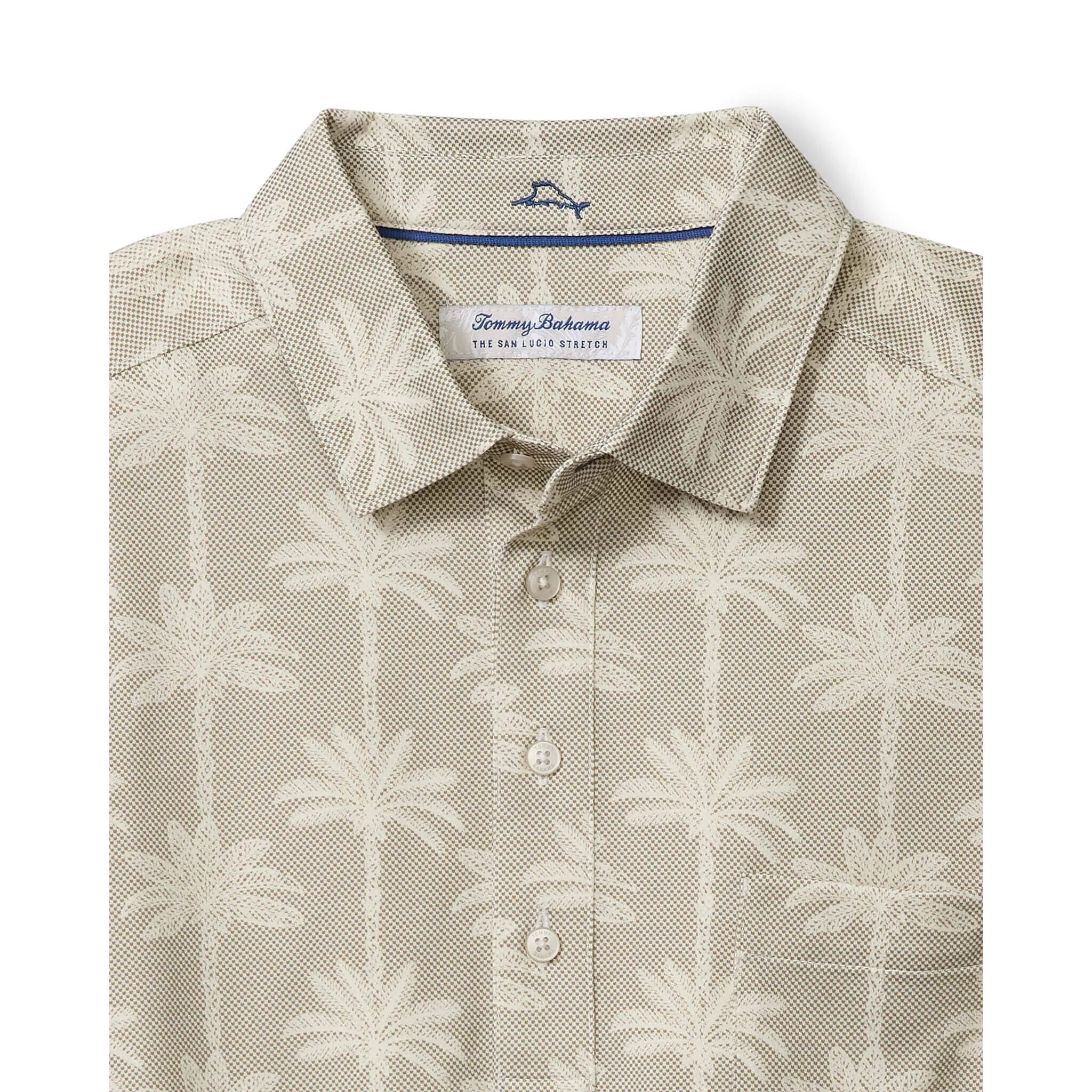 Tommy Bahama Men's San Lucio Palm Lane Polo Shirt - Chinchilla Tommy Bahama Clothing