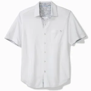 Tommy Bahama Men's San Lucio Tri Leaf Geo Happy Camp Shirt - White Mens Tommy Bahama