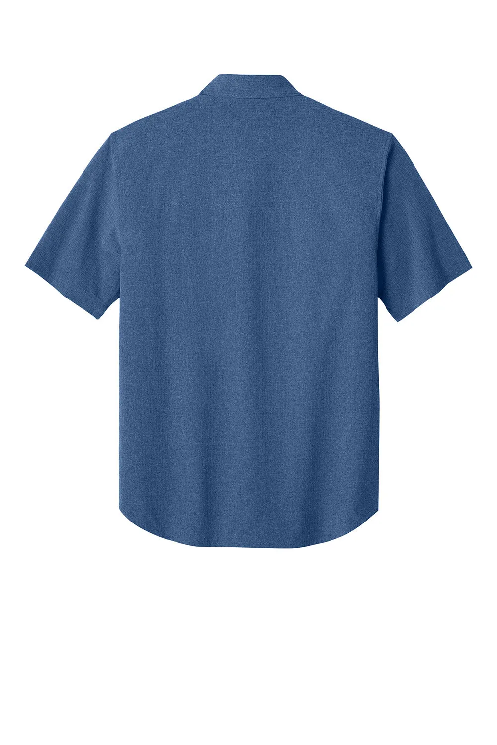 Tommy Bahama Mens Sandy Point Moisture Wicking Short Sleeve Button Down Shirt w/ Pocket - Classic Blue