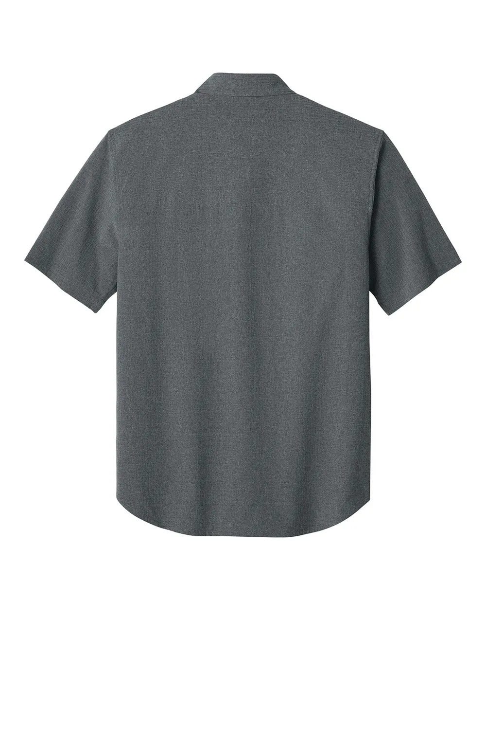 Tommy Bahama Mens Sandy Point Moisture Wicking Short Sleeve Button Down Shirt w/ Pocket - Coal Grey