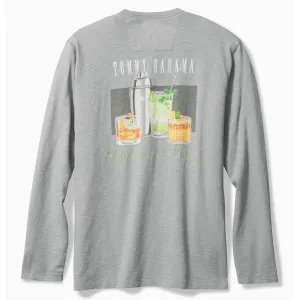 Tommy Bahama Men's Shake It Up Lux Long Sleeve T-Shirt - Ultimate Gray Tommy Bahama Clothing