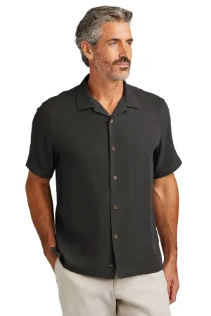 Tommy Bahama Mens Tropic Isles Short Sleeve Button Down Shirt - Black