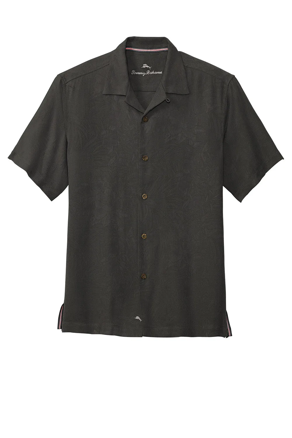 Tommy Bahama Mens Tropic Isles Short Sleeve Button Down Shirt - Black