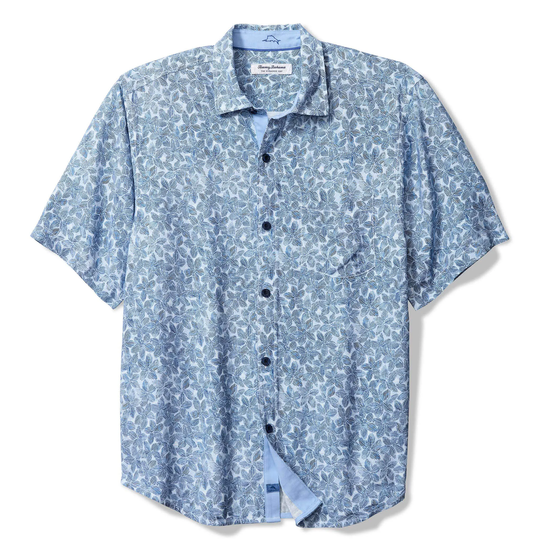 Tommy Bahama Men's Veracruz Cay Sand Dollar Camp Shirt - Cloud Nine Blue Mens Tommy Bahama