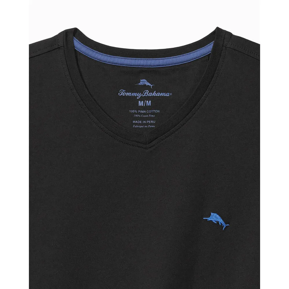 Tommy Bahama New Bali Skyline V-Neck T-Shirt - Black Mens Tommy Bahama