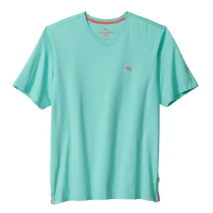 Tommy Bahama New Bali Skyline V-Neck T-Shirt - Blue Swell Mens Tommy Bahama