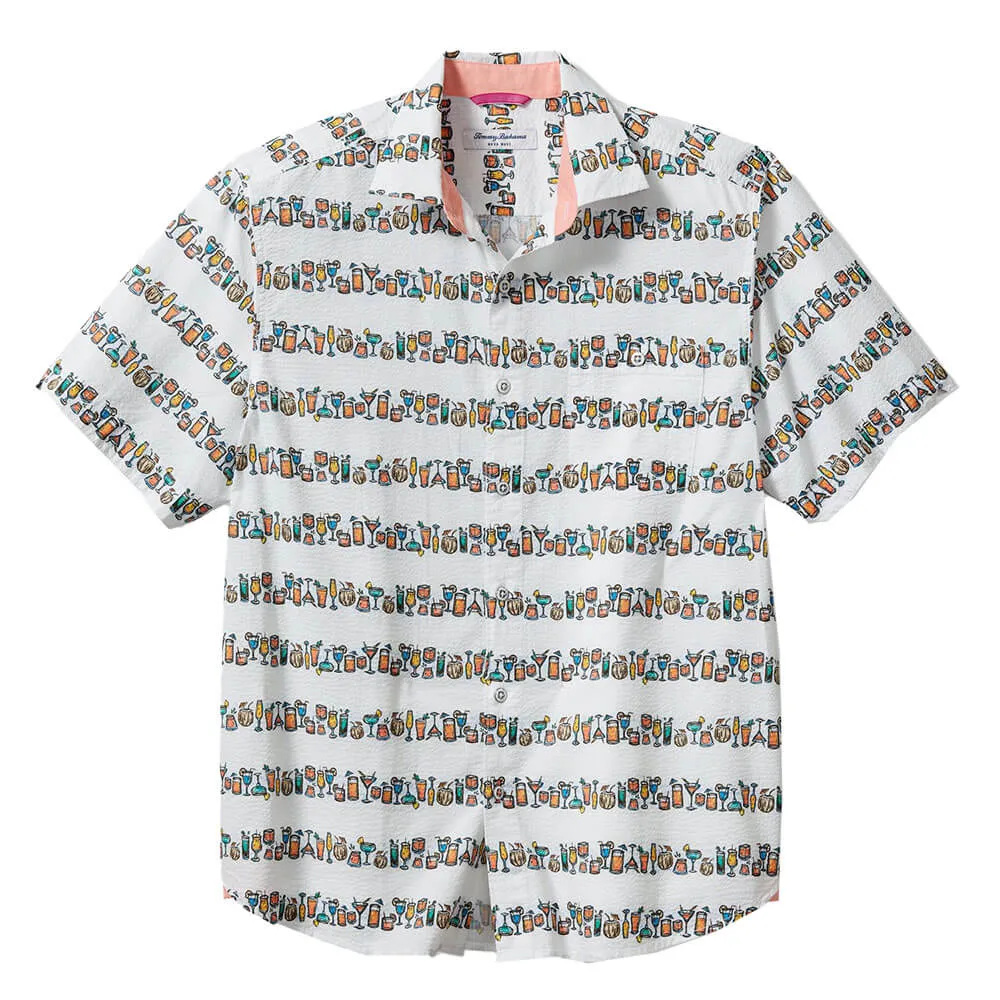 Tommy Bahama Nova Wave Down The Hatch Camp Shirt - White Mens Tommy Bahama