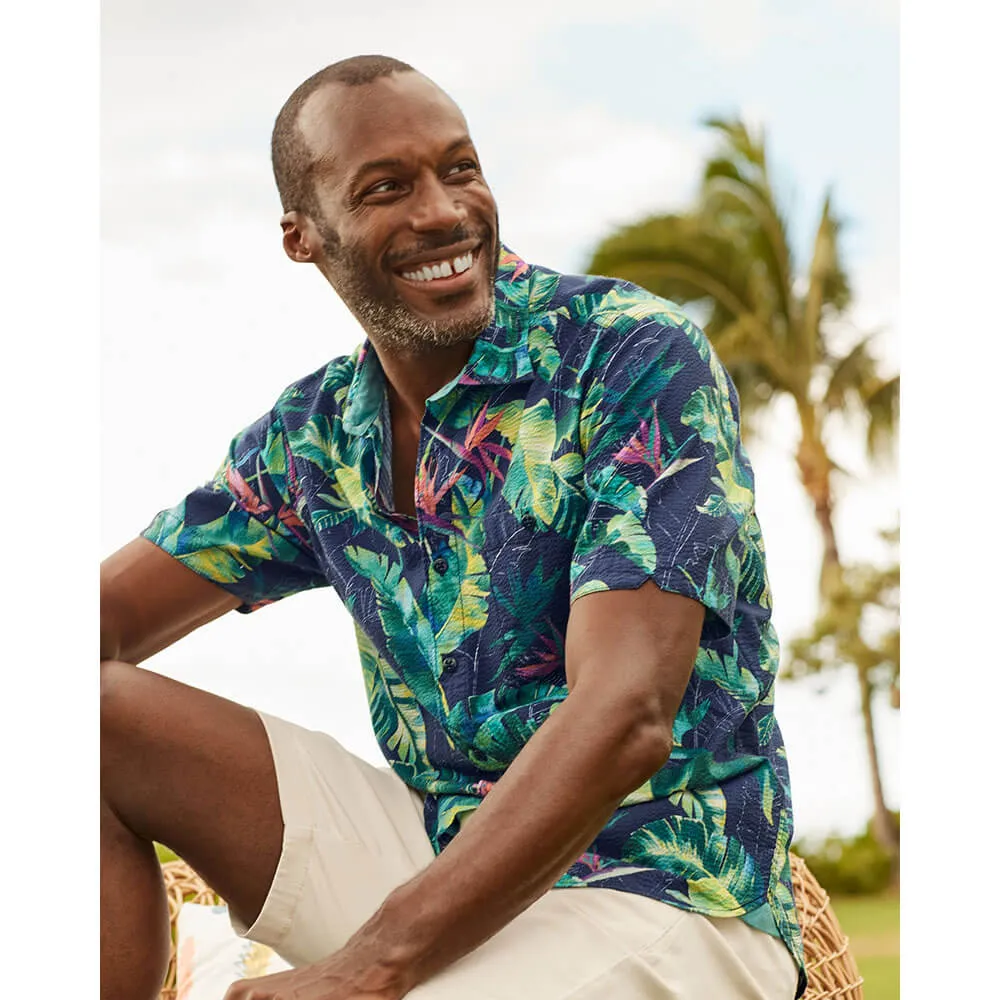 Tommy Bahama Nova Wave Sunnyvale Blooms Camp Shirt - Blue Jean Tommy Bahama Clothing