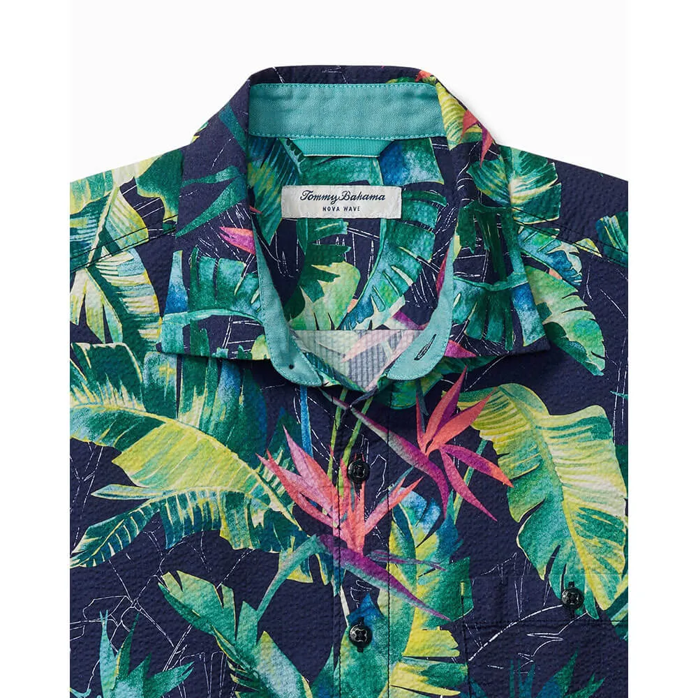 Tommy Bahama Nova Wave Sunnyvale Blooms Camp Shirt - Blue Jean Tommy Bahama Clothing