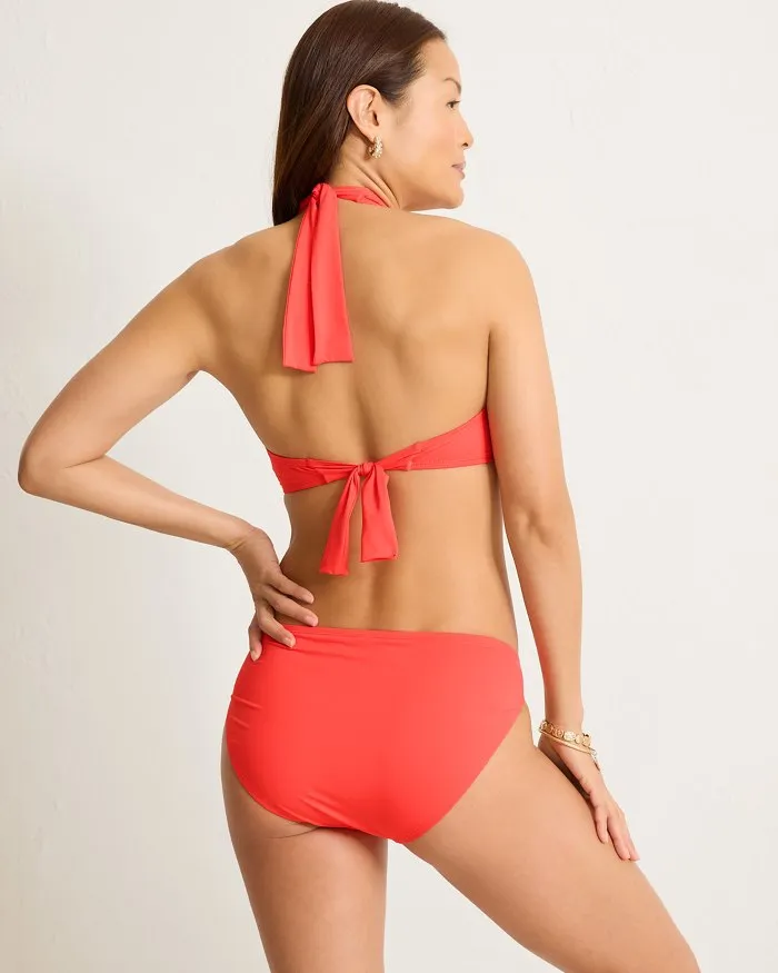 Tommy Bahama Novelty Pearl Halter  Top - Citrus Coral * Tommy Bahama Clothing
