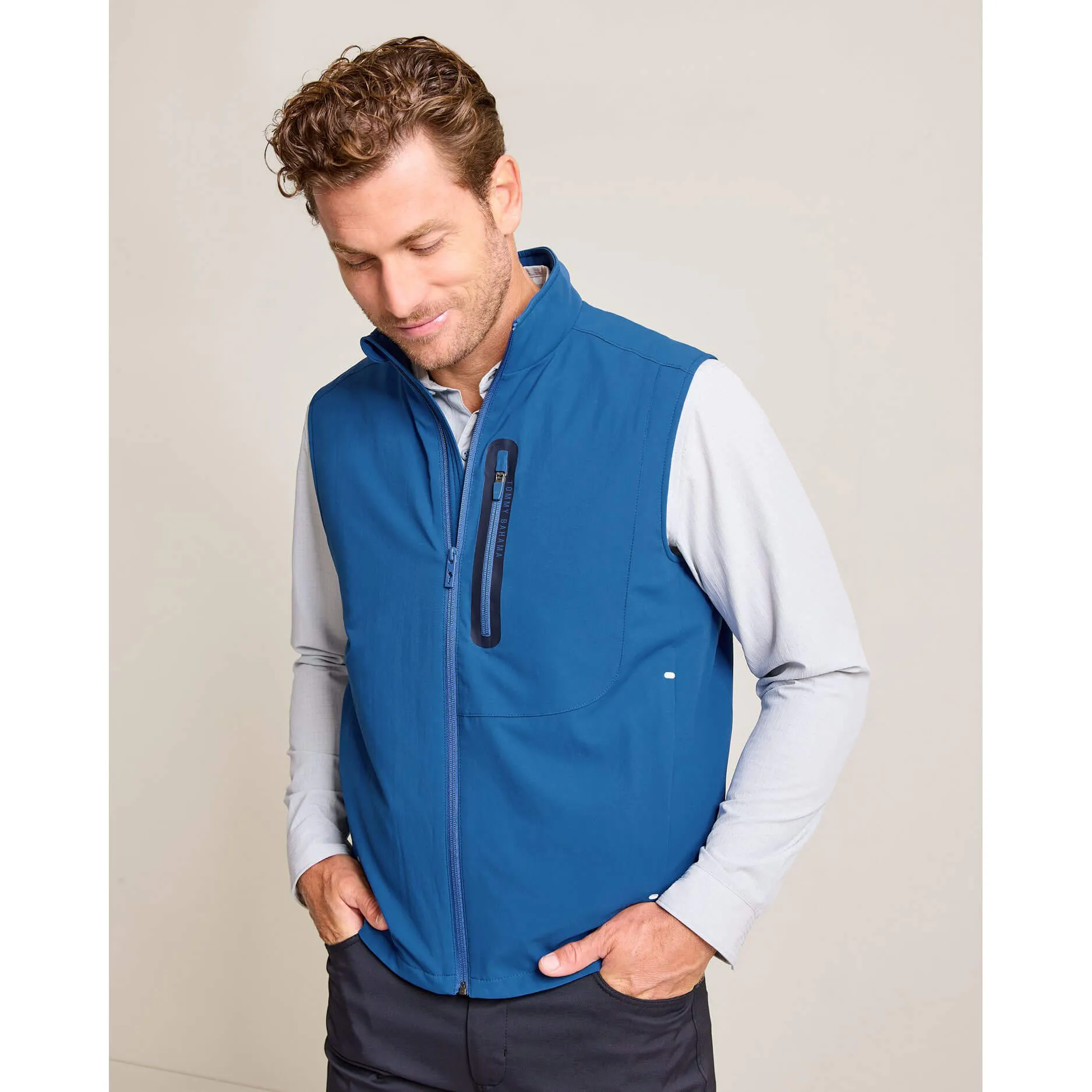 Tommy Bahama Ocean Driver Vest - Bering Blue Tommy Bahama Clothing