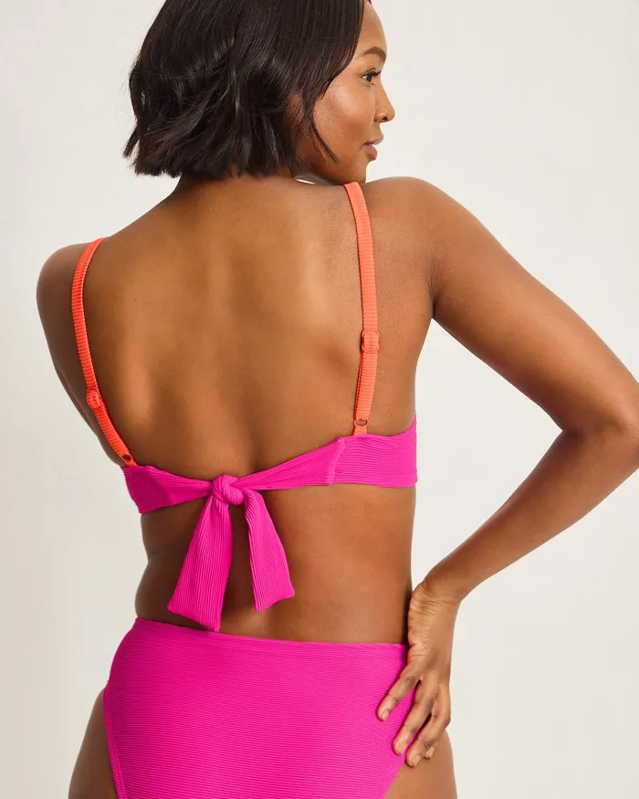 Tommy Bahama Ocean Point Colorblock Underwire Bra Top - Pink Maui Tommy Bahama Clothing