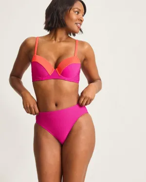 Tommy Bahama Ocean Point Colorblock Underwire Bra Top - Pink Maui Tommy Bahama Clothing