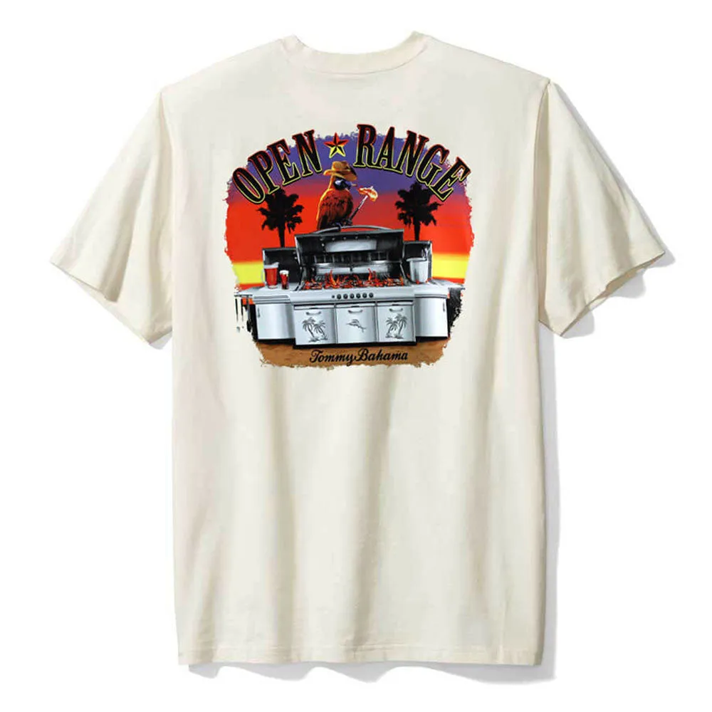 Tommy Bahama Open Range Tee T-Shirt - Vanilla Ice Mens Tommy Bahama