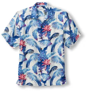 Tommy Bahama Orchid Botanic Camp Shirt - Royal Indigo Mens Tommy Bahama