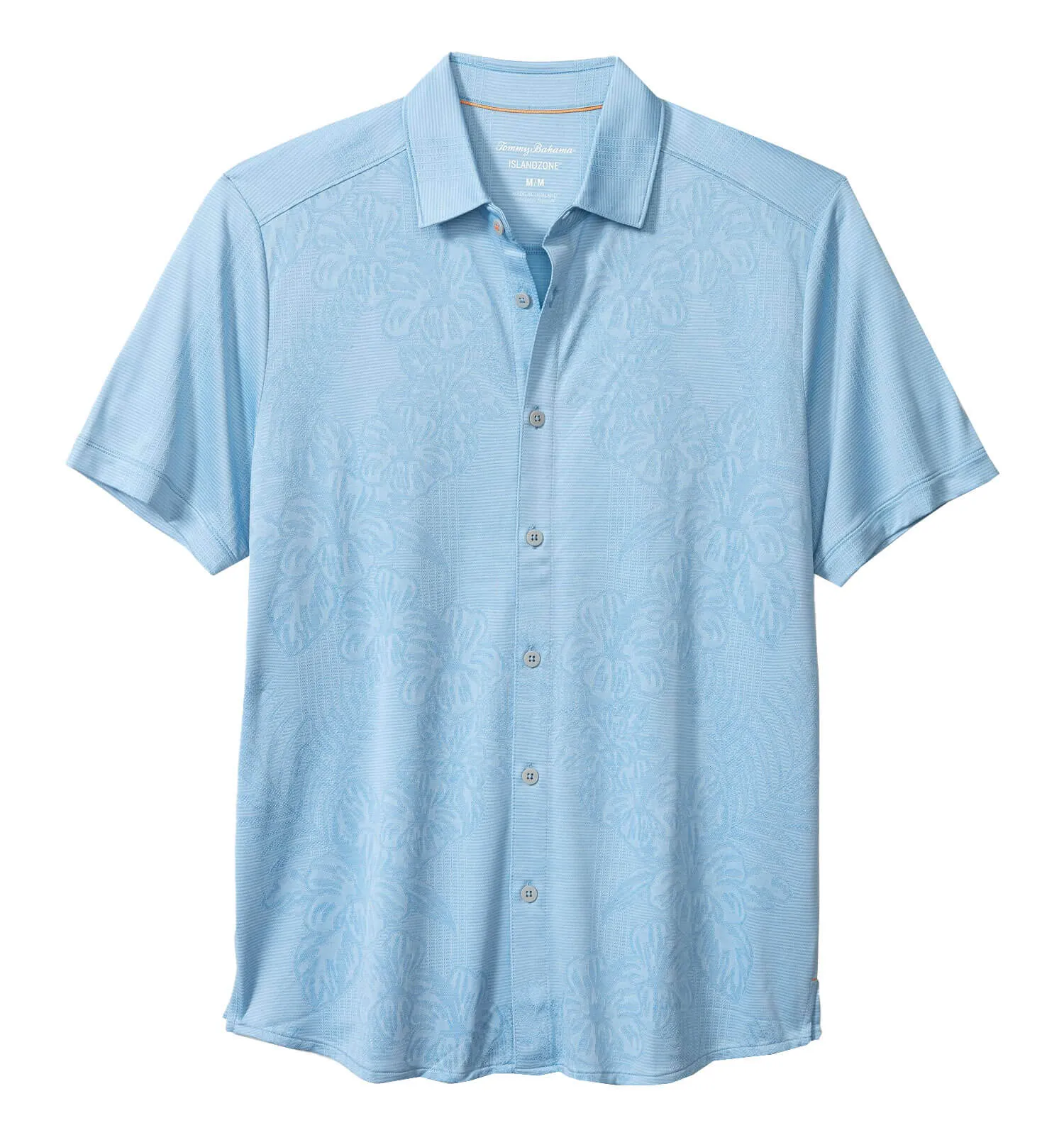Tommy Bahama Palm Coast Cascade Vines Camp Shirt - Seabank Sky Mens Tommy Bahama