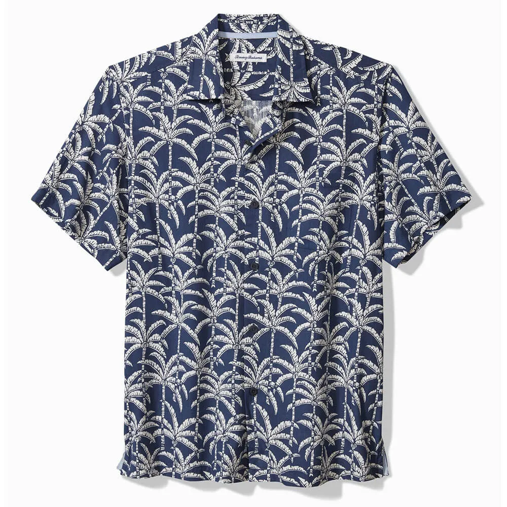 Tommy Bahama Palm Party Camp Shirt - Bering Blue Mens Tommy Bahama