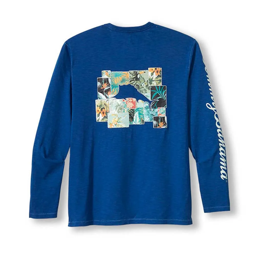 Tommy Bahama Patchwork In Paradise T-Shirt - Dark Blue Muse Mens Tommy Bahama