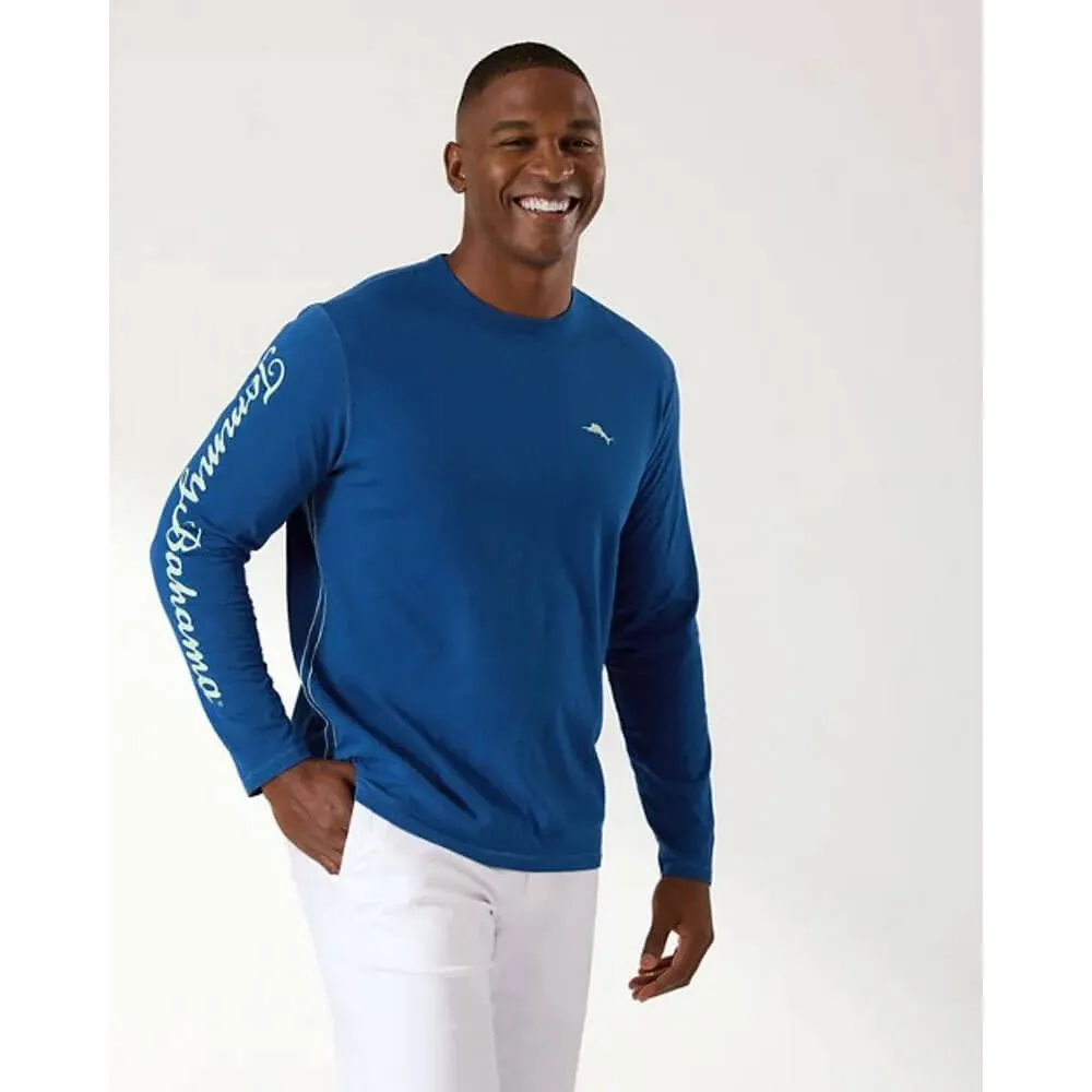 Tommy Bahama Patchwork In Paradise T-Shirt - Dark Blue Muse Mens Tommy Bahama