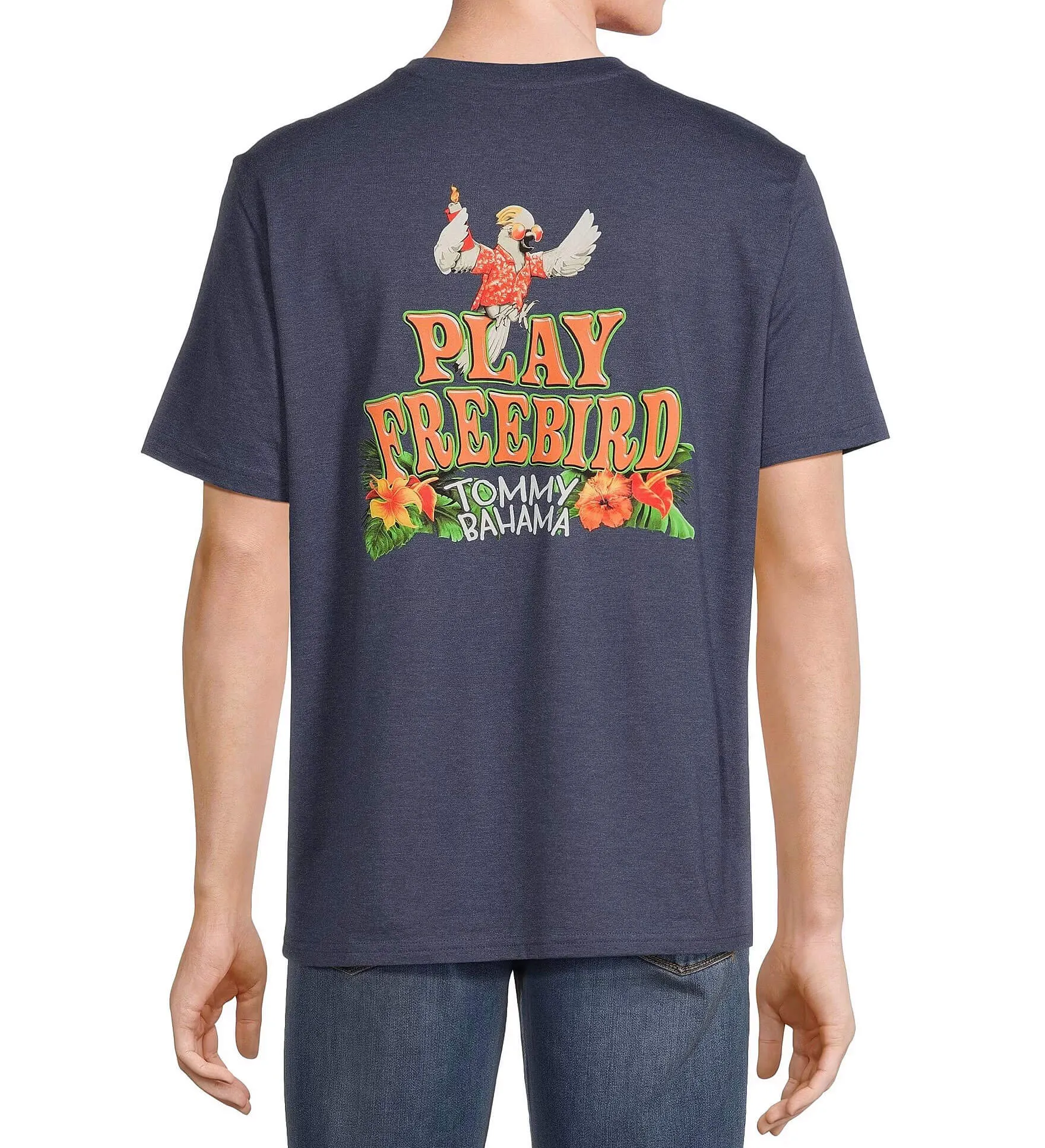 Tommy Bahama Play Freebird T-Shirt - Navy Heather Mens Tommy Bahama