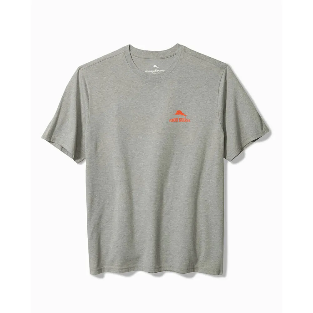 Tommy Bahama Plenty At Steak T-Shirt - Grey Heather Mens Tommy Bahama