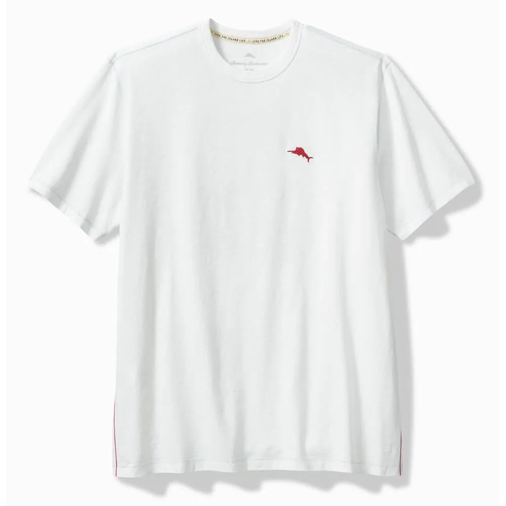 Tommy Bahama Red White Surf Lux Tee T-Shirt - White Tommy Bahama Clothing
