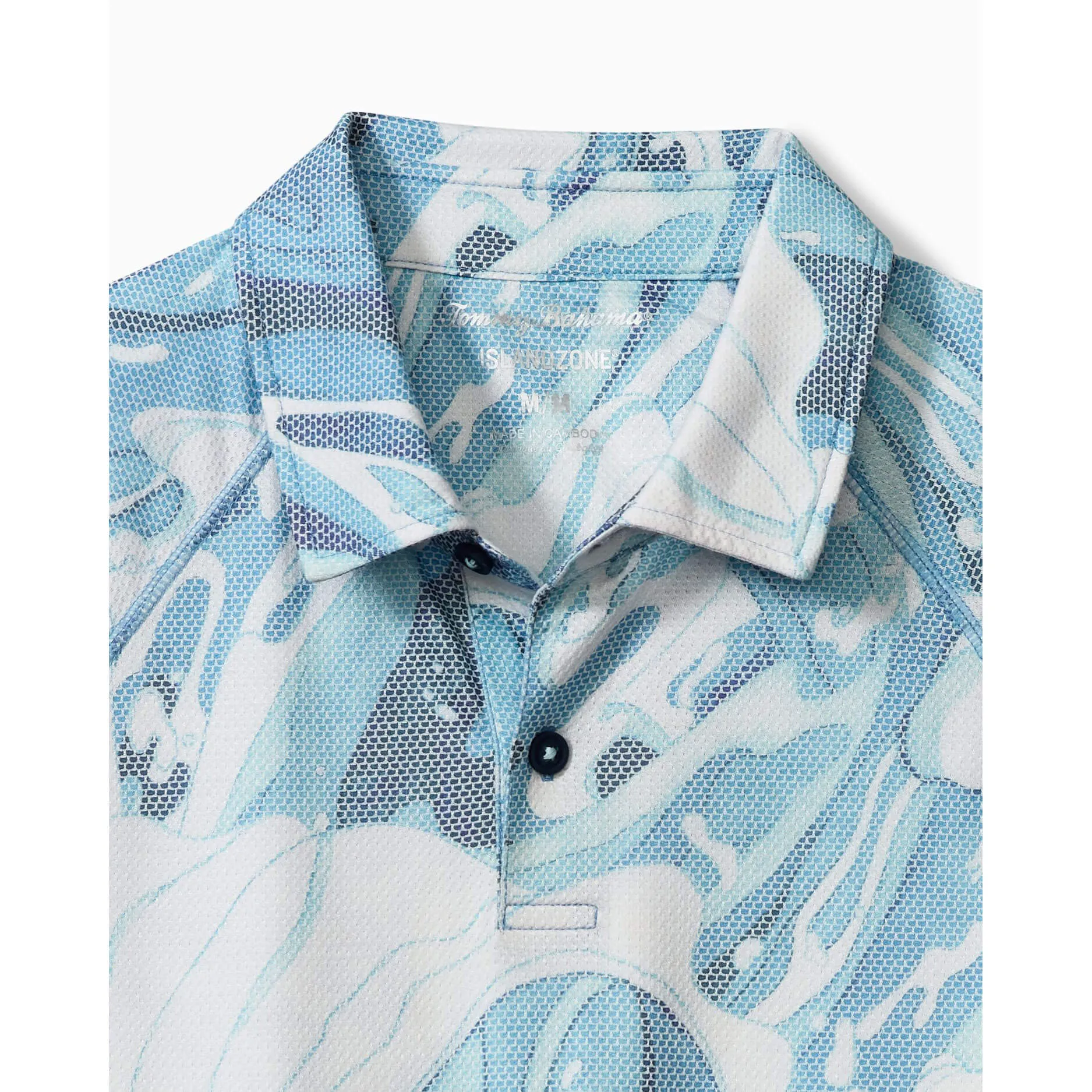 Tommy Bahama Rising Tides Polo Shirt - Banff Blue Tommy Bahama Clothing