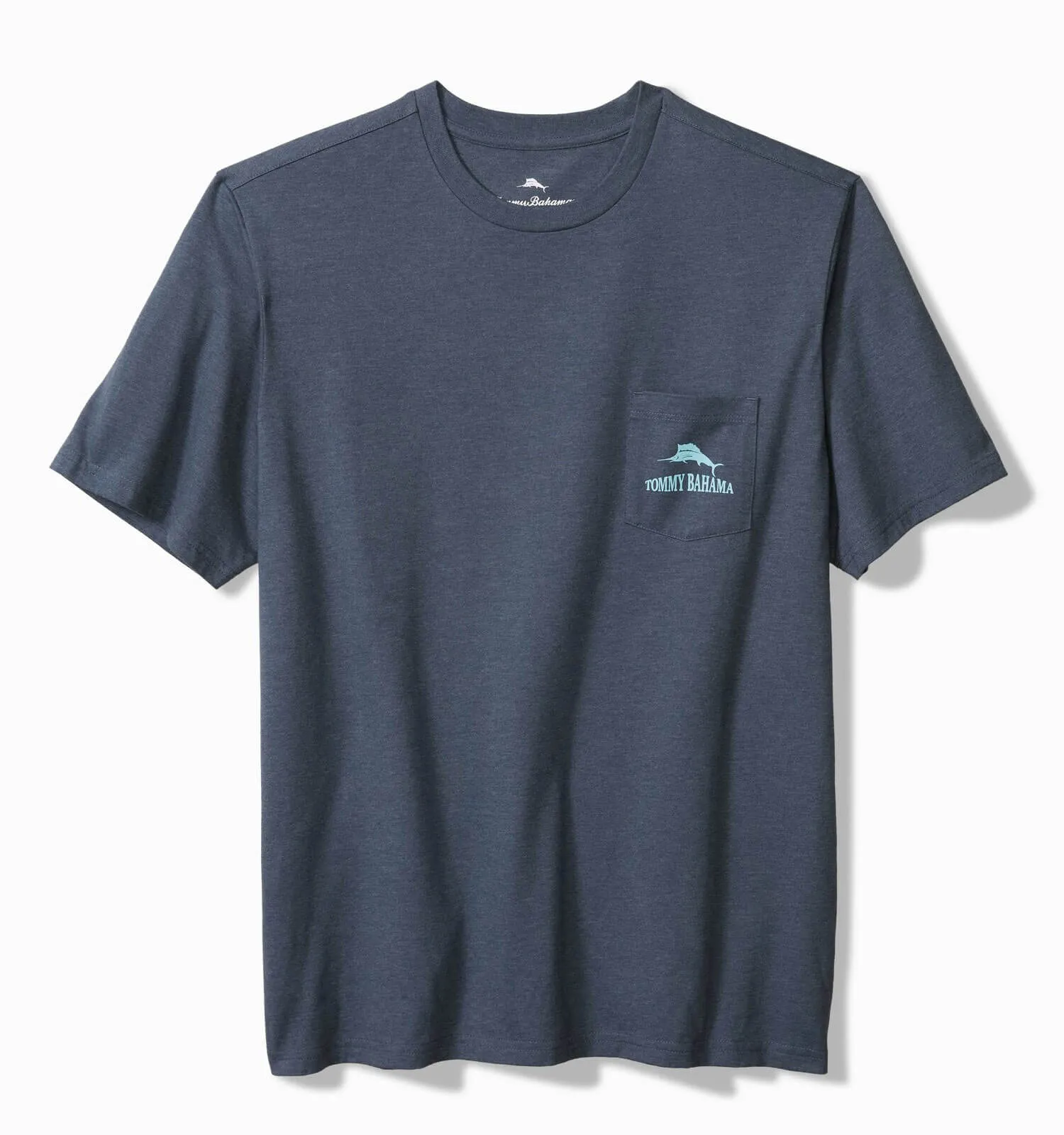 Tommy Bahama Rumming Back Wine Retriever T-Shirt - Navy Heather Mens Tommy Bahama