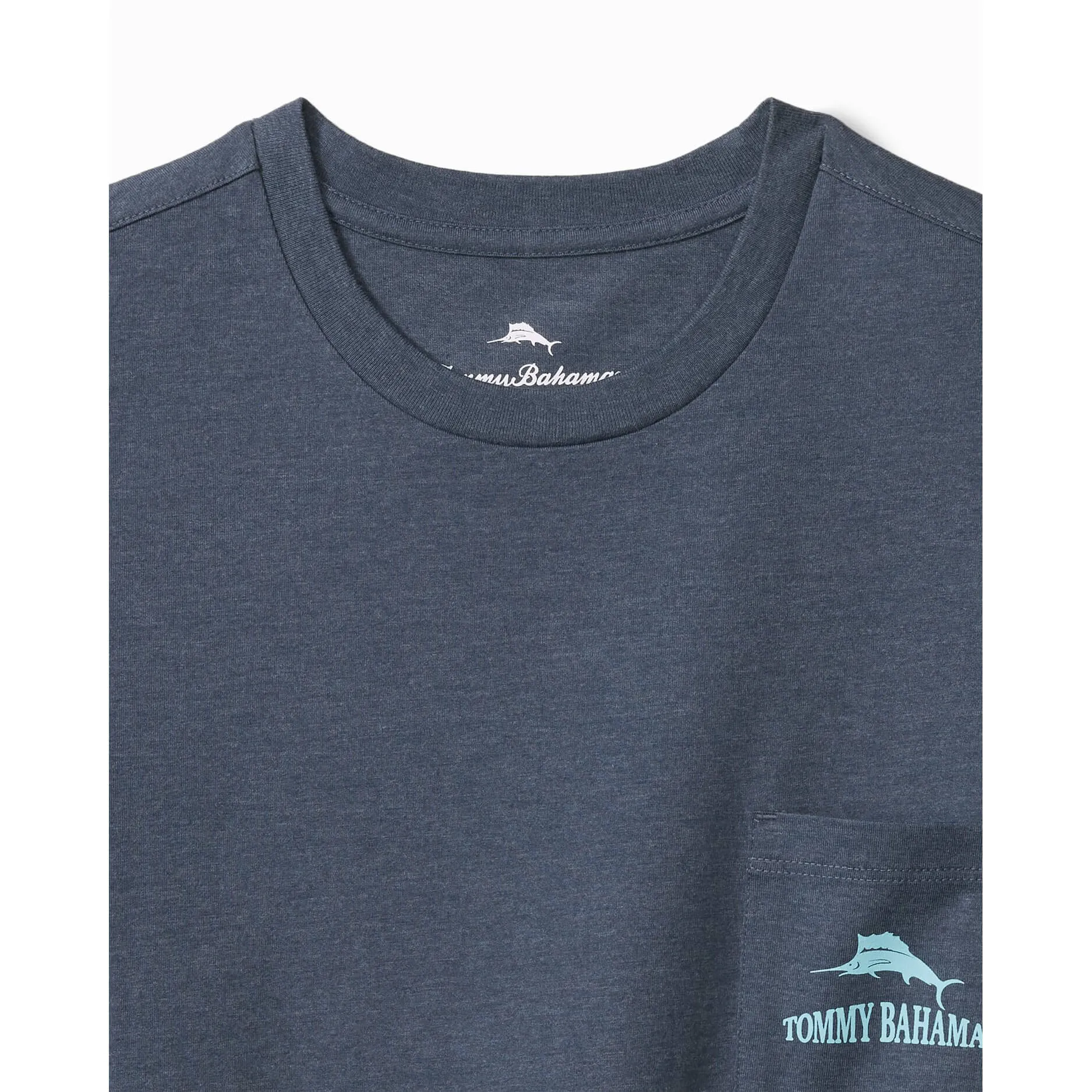 Tommy Bahama Rumming Back Wine Retriever T-Shirt - Navy Heather Mens Tommy Bahama