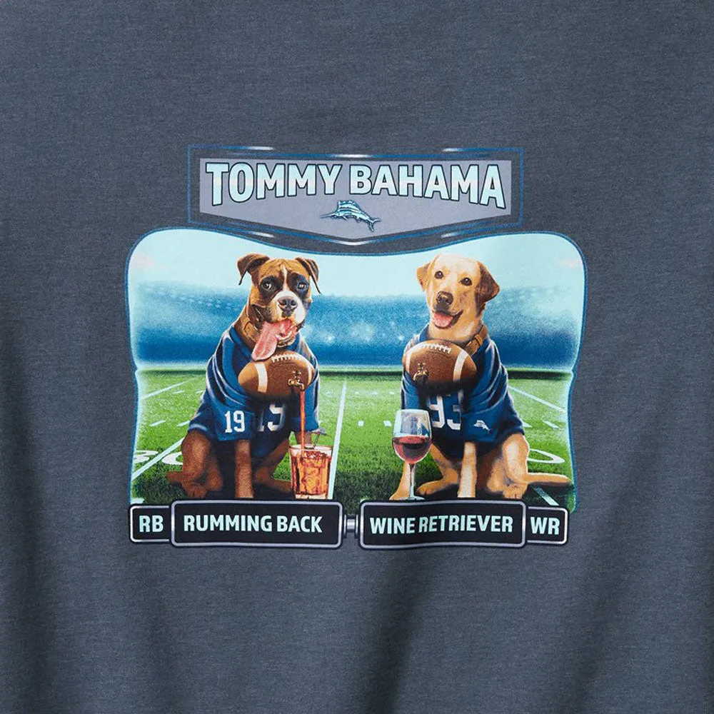 Tommy Bahama Rumming Back Wine Retriever T-Shirt - Navy Heather Mens Tommy Bahama