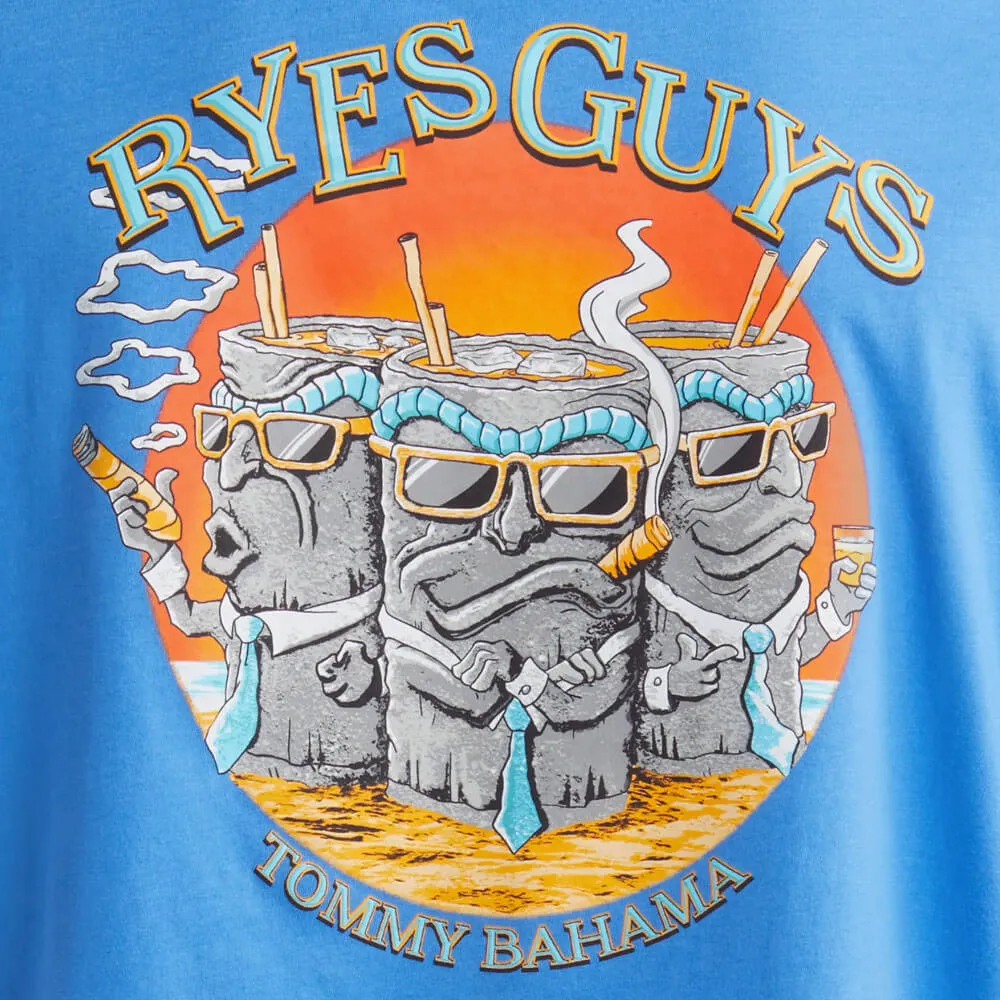 Tommy Bahama Ryes Guys Tee T-Shirt - Palace Blue Mens Tommy Bahama
