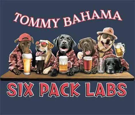 Tommy Bahama Six Pack Labs Long Sleeve T-Shirt - Navy Mens Tommy Bahama