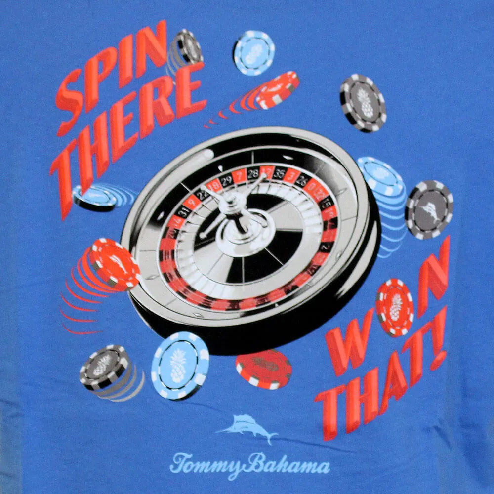Tommy Bahama Spin There Won That Pocket Tee T-Shirt - Palace Blue Mens Tommy Bahama