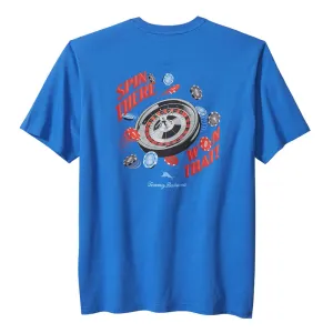Tommy Bahama Spin There Won That Pocket Tee T-Shirt - Palace Blue Mens Tommy Bahama