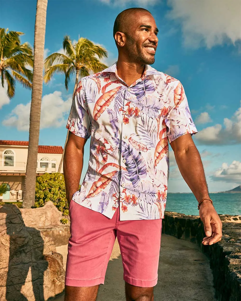 Tommy Bahama Summer Street Fronds Camp Shirt - Continental Tommy Bahama Clothing