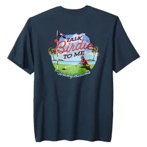 Tommy Bahama Talk Birdie To Me Pocket T-Shirt - Navy Mens Tommy Bahama