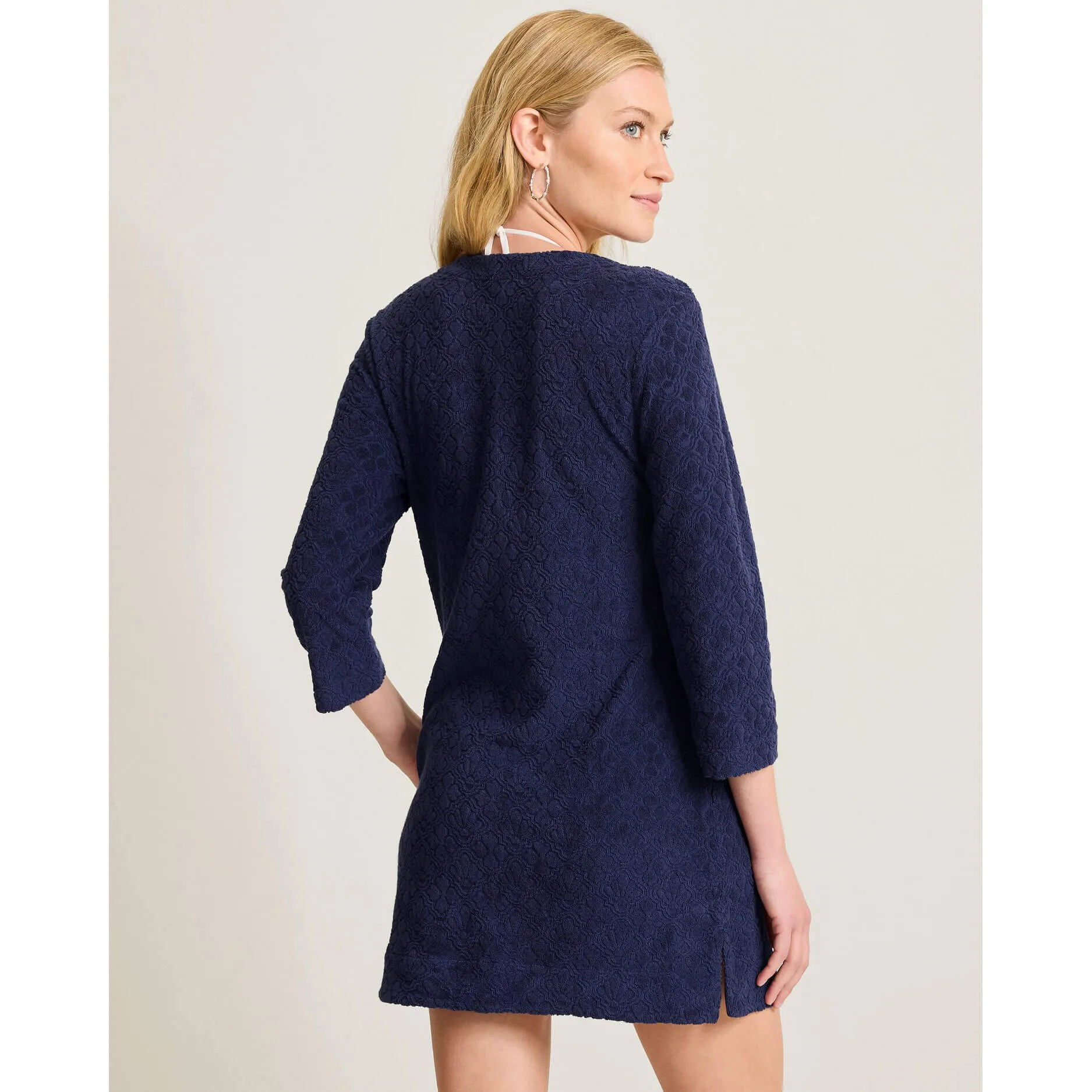 Tommy Bahama Textured Spa Terry Tunic Cover Up - Mare Navy Tommy Bahama Clothing