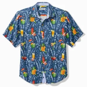 Tommy Bahama Tide One On Camp Shirt - Dockside Blue Mens Tommy Bahama