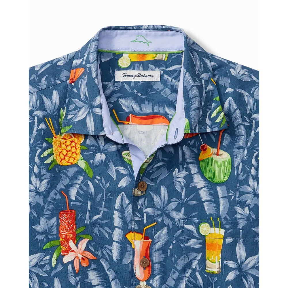 Tommy Bahama Tide One On Camp Shirt - Dockside Blue Mens Tommy Bahama