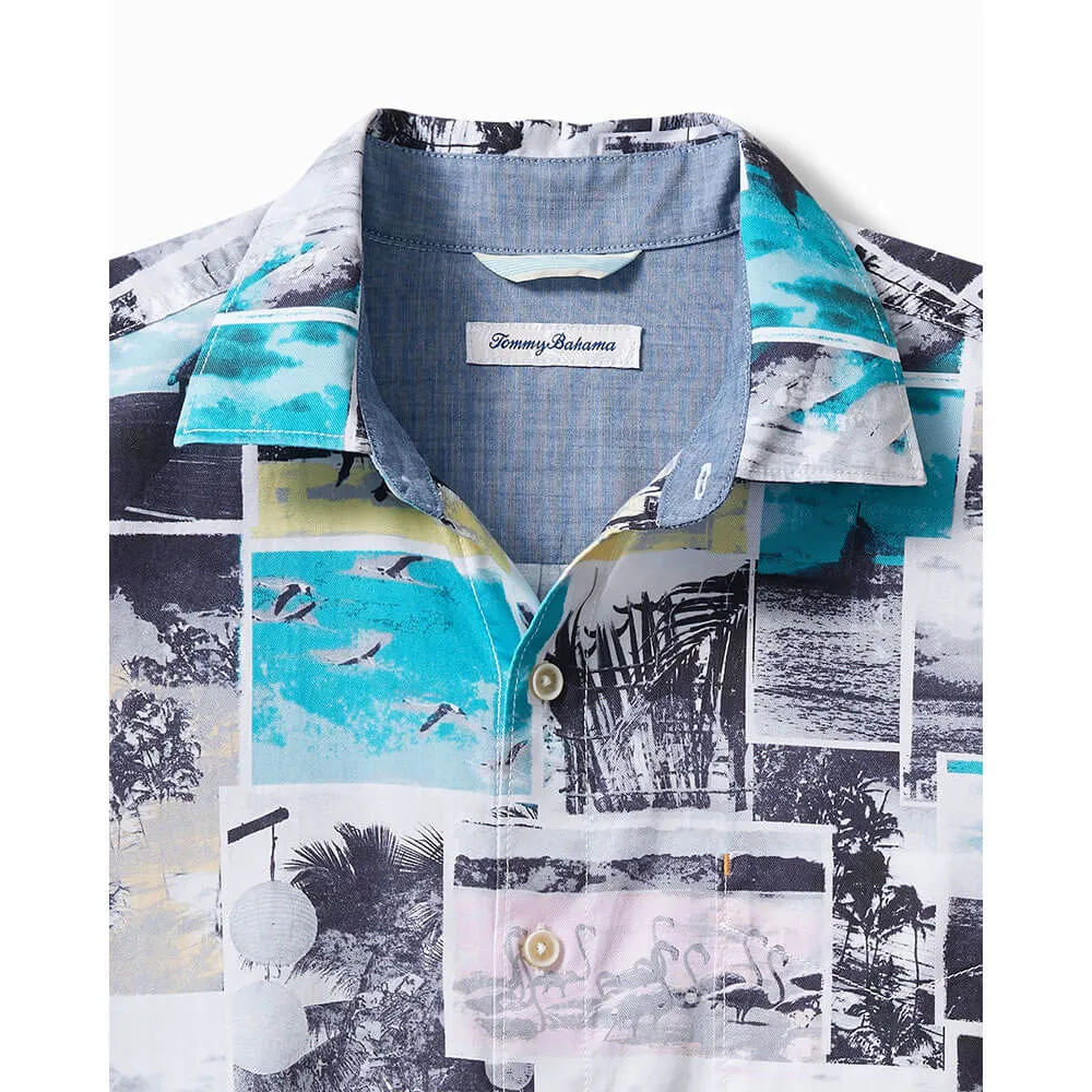 Tommy Bahama Tortola Snapshots Camp Shirt - Tropical Teal Mens Tommy Bahama