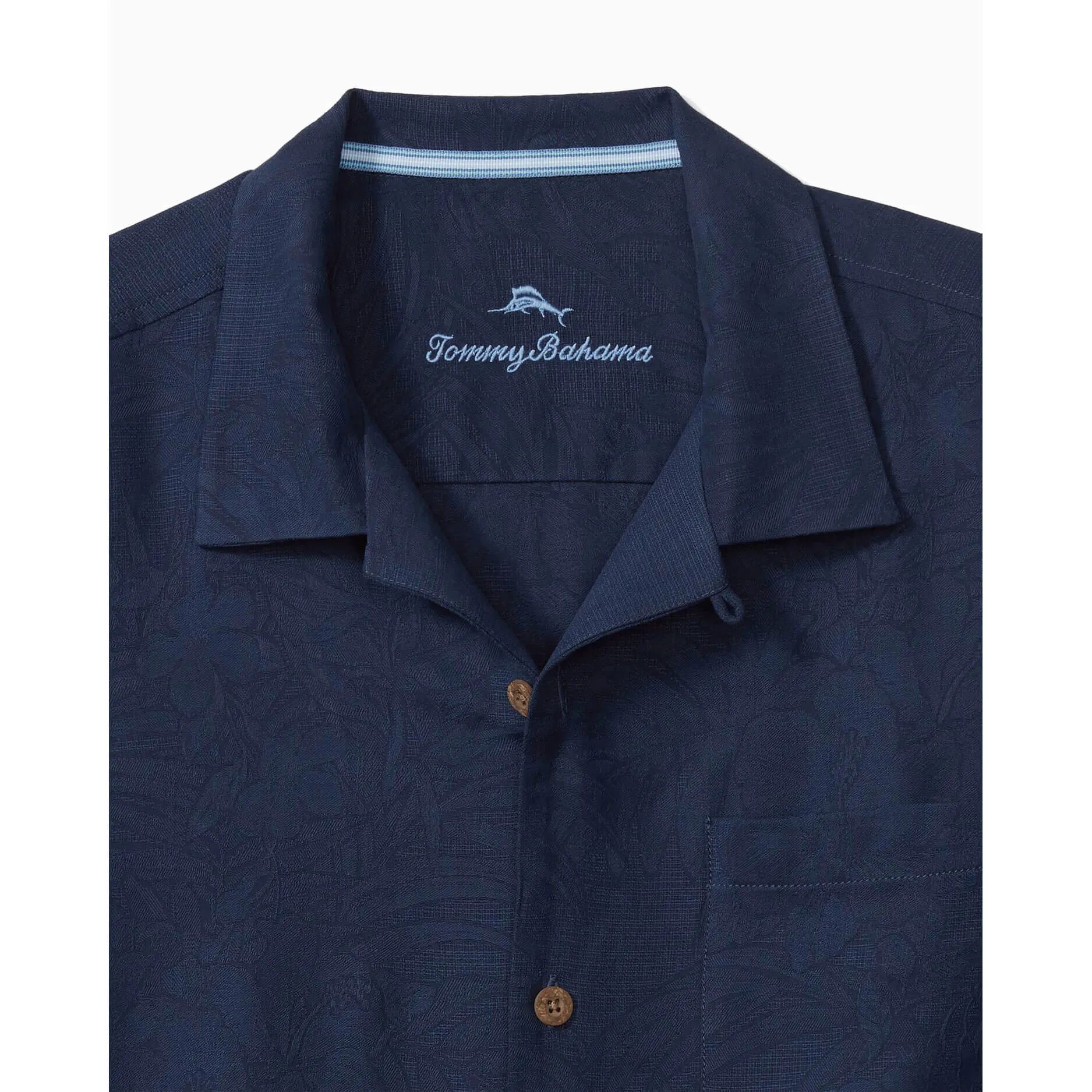 Tommy Bahama Tropic Isle Camp Shirt - Navy Mens Tommy Bahama