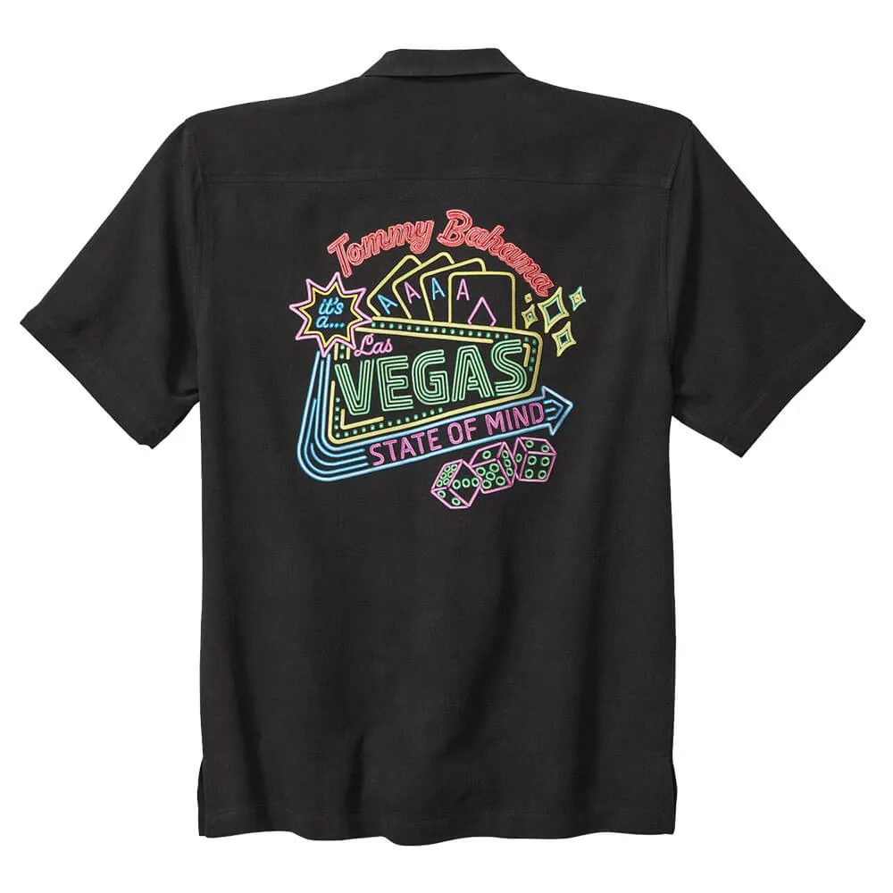Tommy Bahama Vegas State Of Mind Camp Shirt - Black Tommy Bahama Clothing