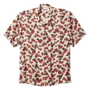 Tommy Bahama Veracruz Cay Ukelele Blooms Camp Shirt - Bleached Sand Mens Tommy Bahama