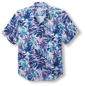 Tommy Bahama Veracruz Cay Violet Vines Camp Shirt - Pale Hyacinth Mens Tommy Bahama