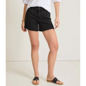 Tommy Bahama Women's 5-Inch Black Relaxed Denim Shorts - Coastal Black Wash Tommy Bahama Clothing