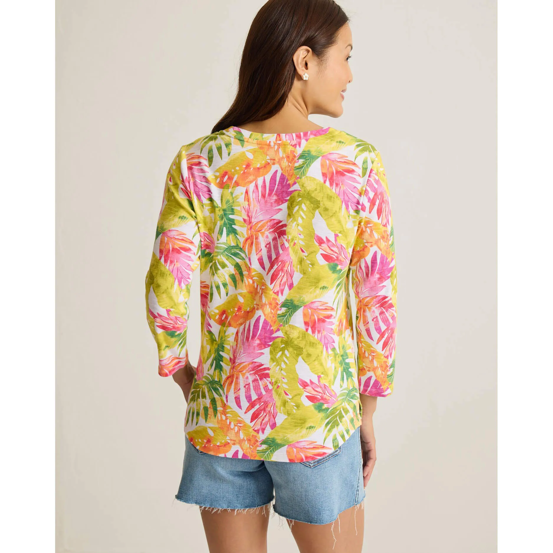 Tommy Bahama Women's Ashby Isles Tropicana Isle T-Shirt - White Tommy Bahama Clothing