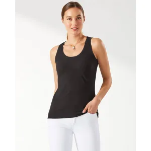 Tommy Bahama Women's New Barrier Bay Rib Tank Top - Black* Tommy Bahama Clothing